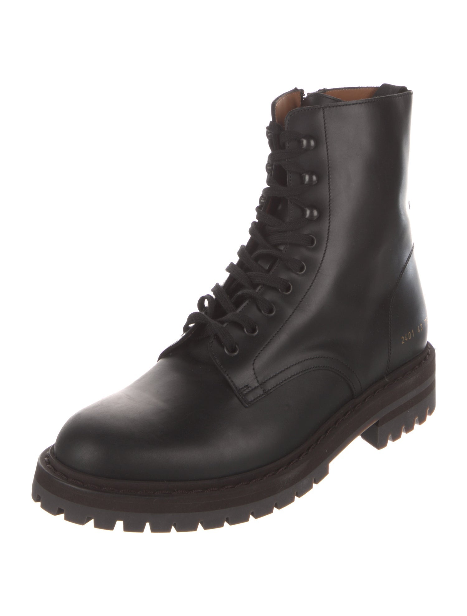 Common Projects Leather Combat Boots