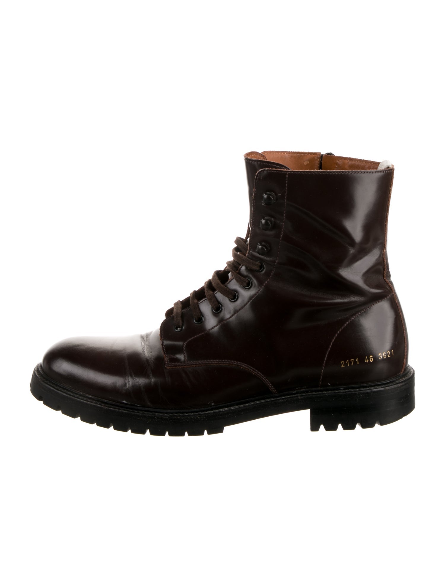 Common Projects Leather Combat Boots