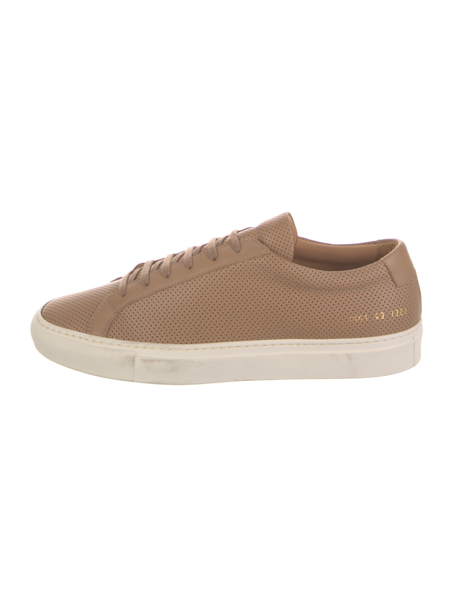 Common Projects Leather Lasercut Accents Sneakers