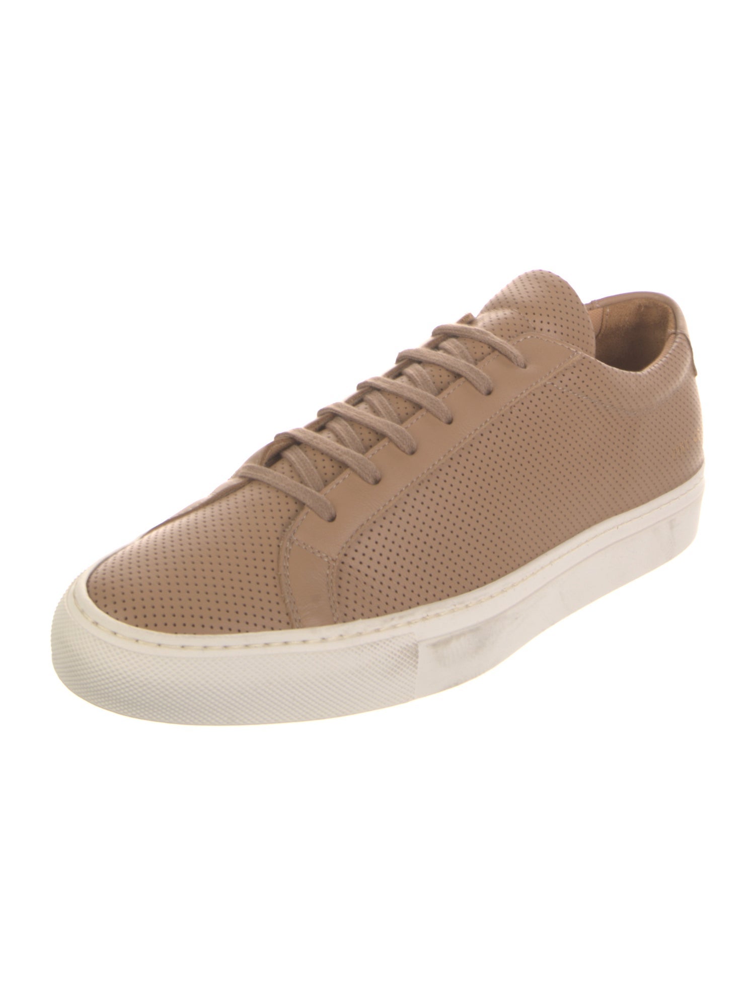 Common Projects Leather Lasercut Accents Sneakers