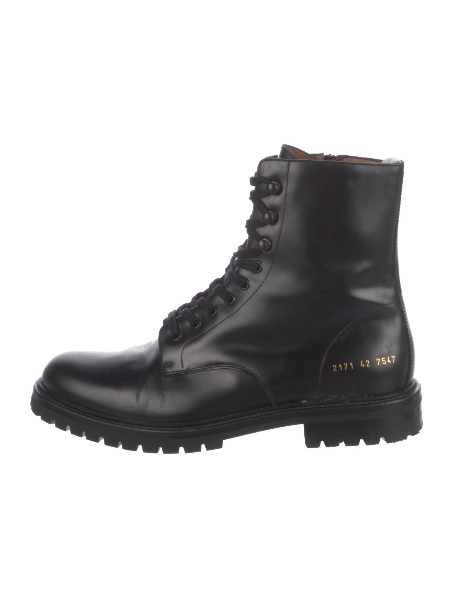 Common Projects Leather Combat Boots