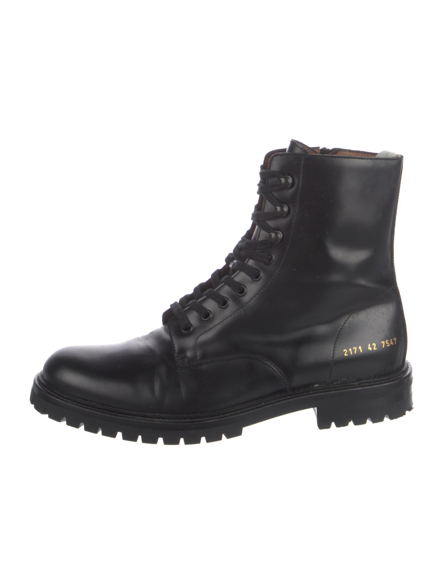 Common Projects Leather Combat Boots