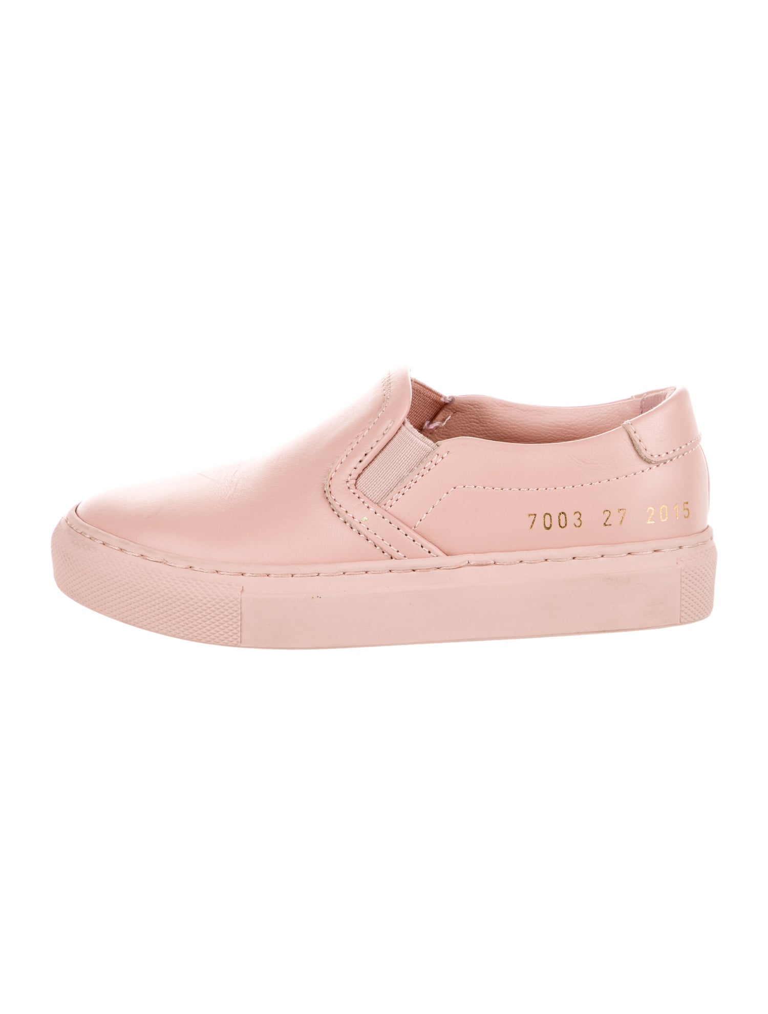 Common Projects Solid Low Top Slip On Sneakers