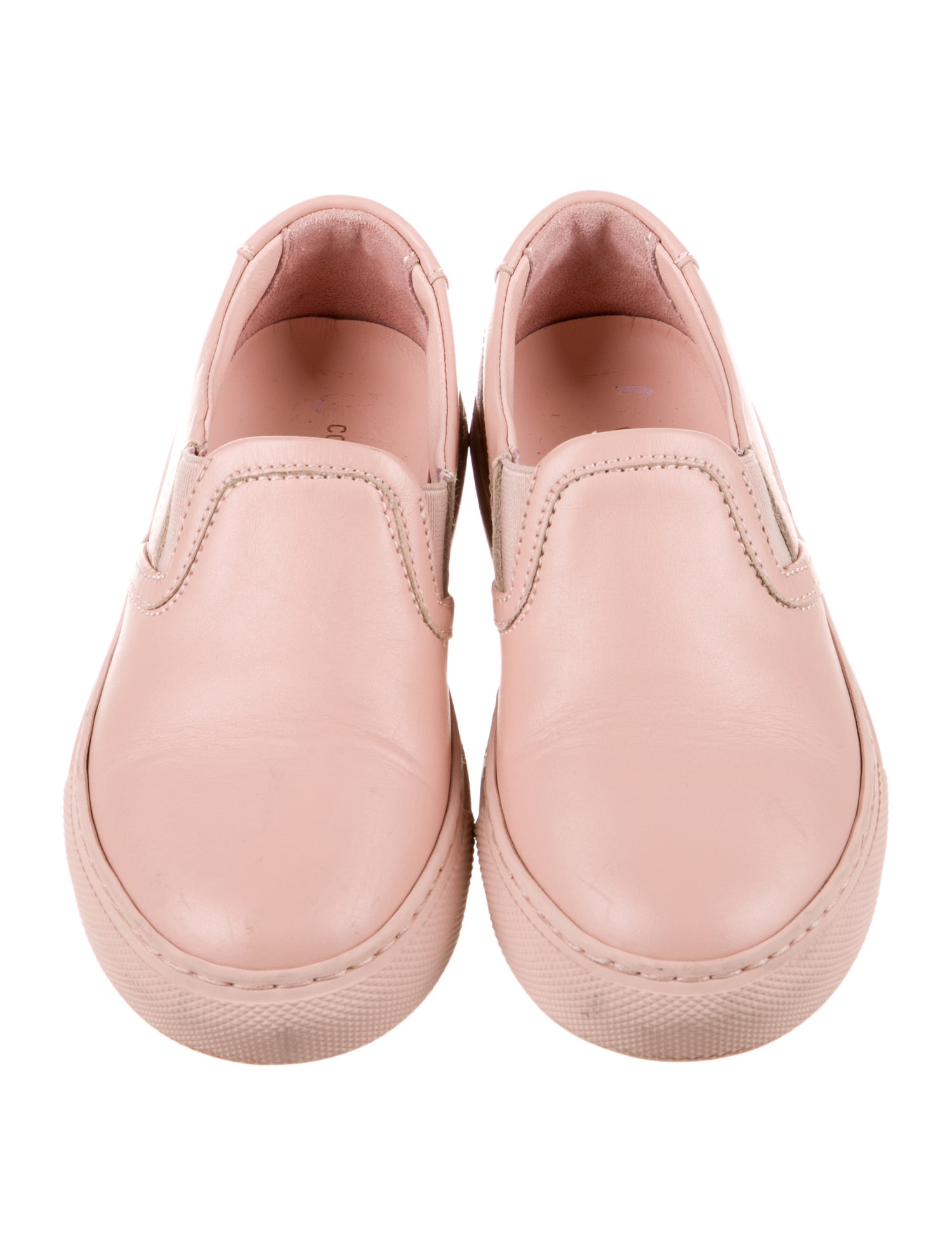 Common Projects Solid Low Top Slip On Sneakers