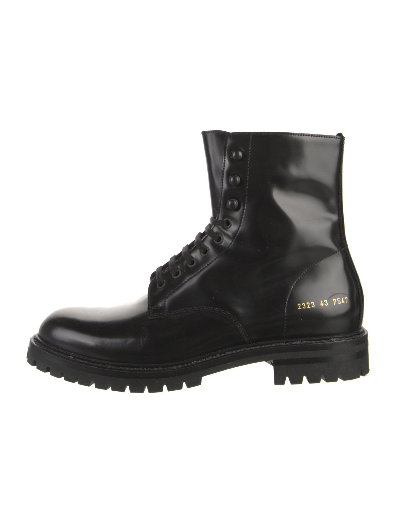 Common Projects Leather Combat Boots