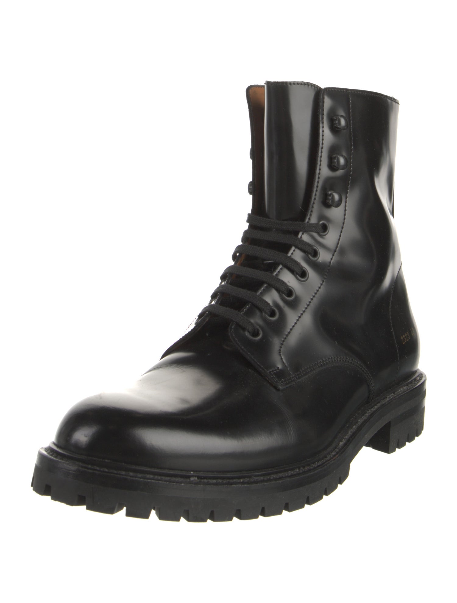 Common Projects Leather Combat Boots