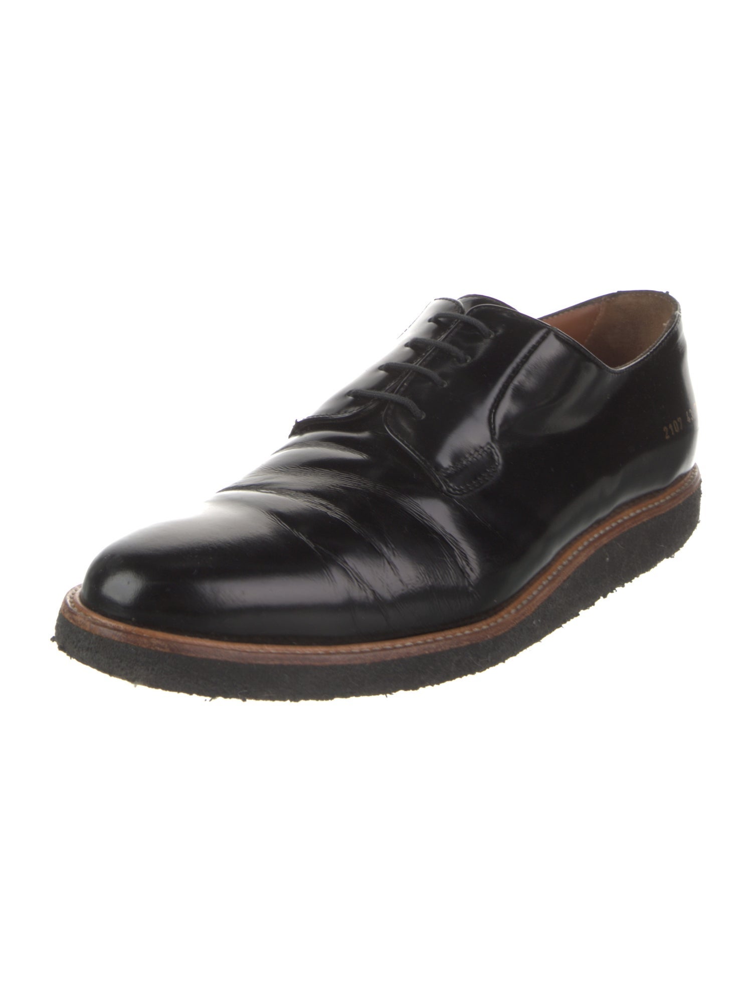 Common Projects Patent Leather Derby Shoes