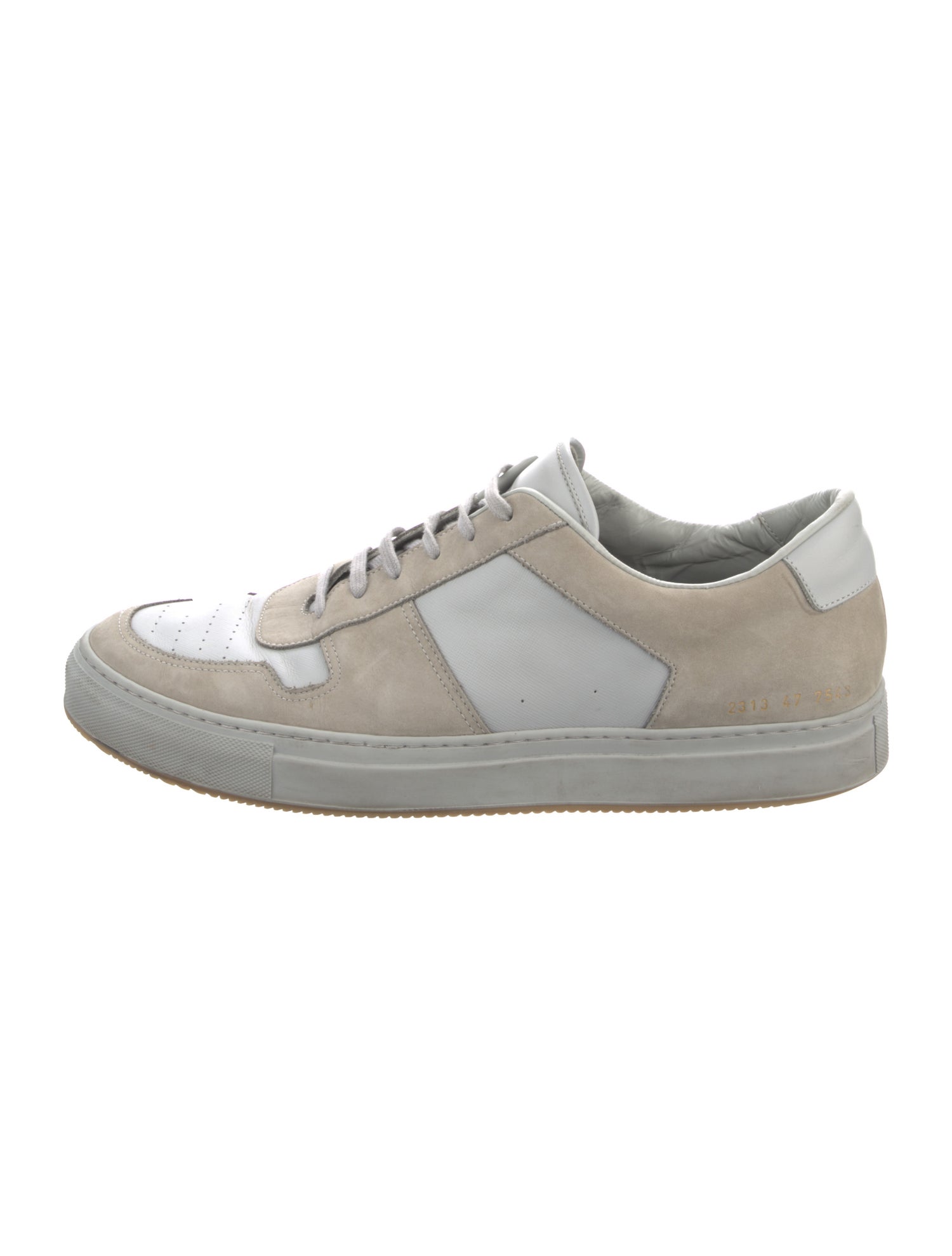 Common Projects Suede Colorblock Pattern Sneakers