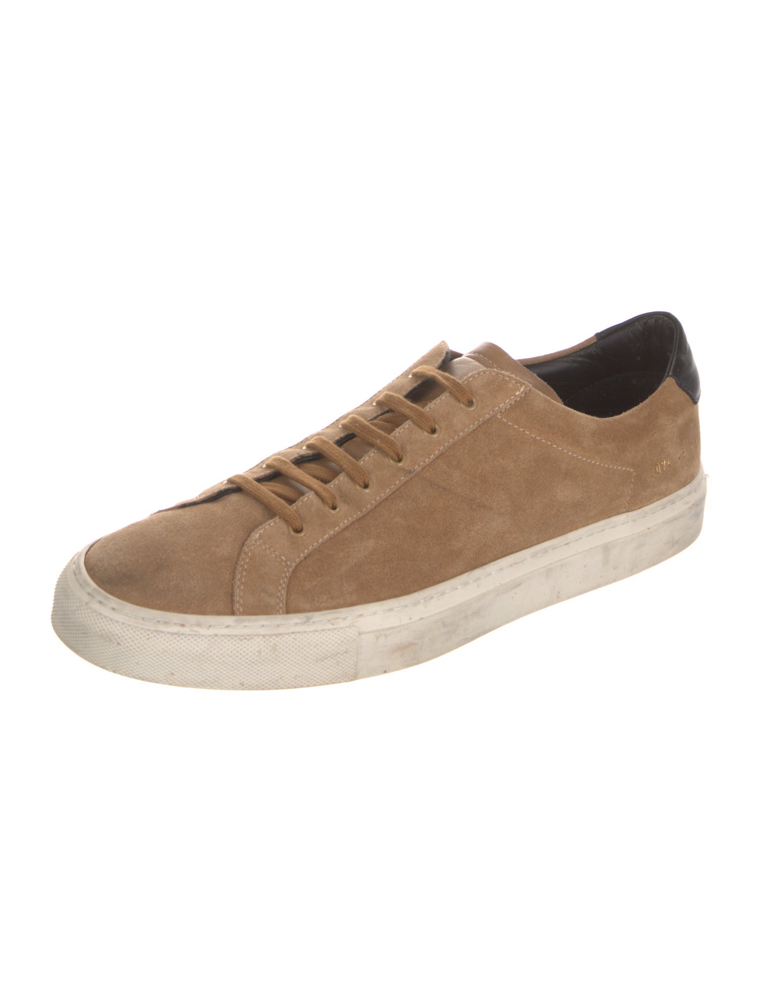 Common Projects Suede Colorblock Pattern Sneakers