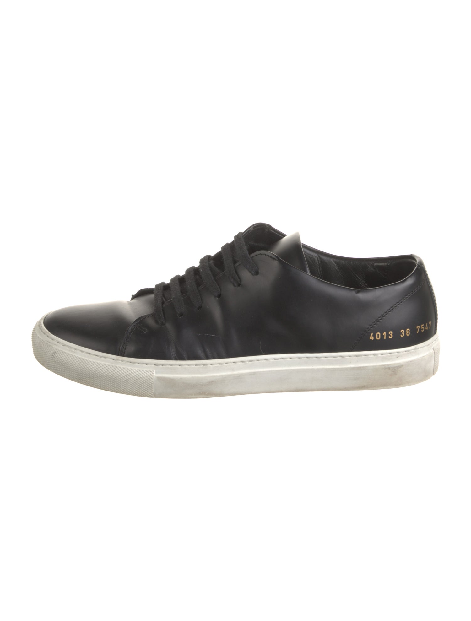 Common Projects Leather Graphic Print Sneakers
