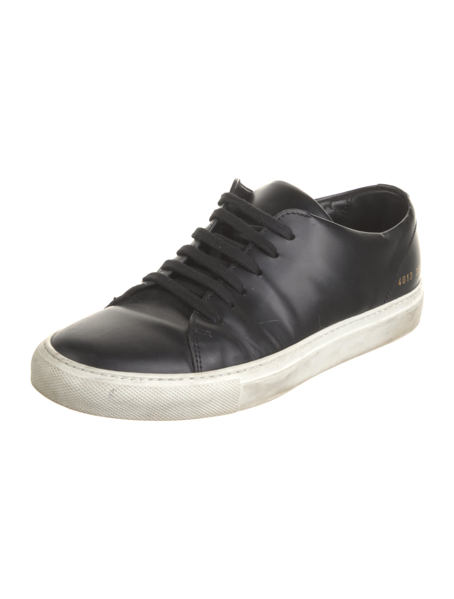 Common Projects Leather Graphic Print Sneakers