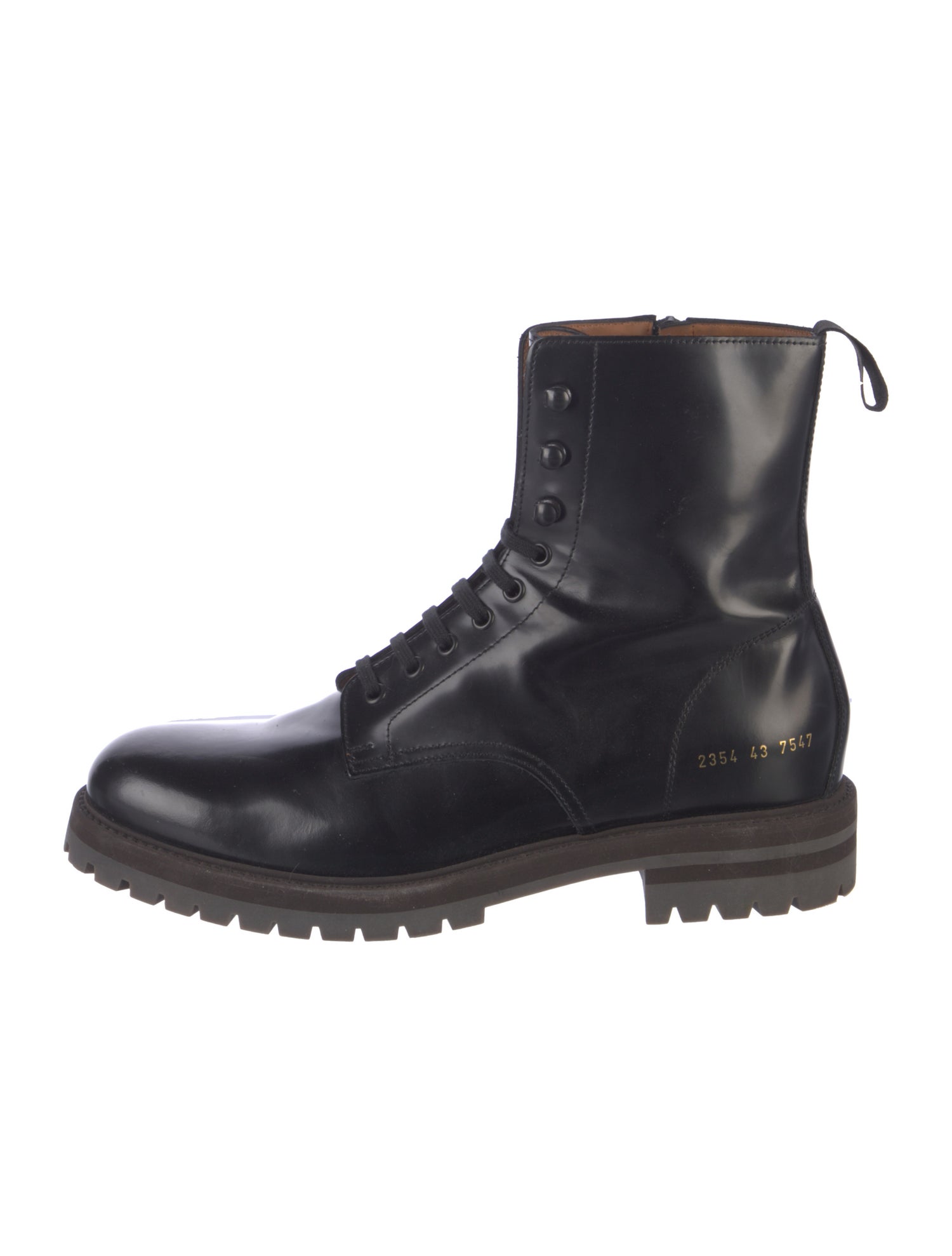 Common Projects Leather Combat Boots
