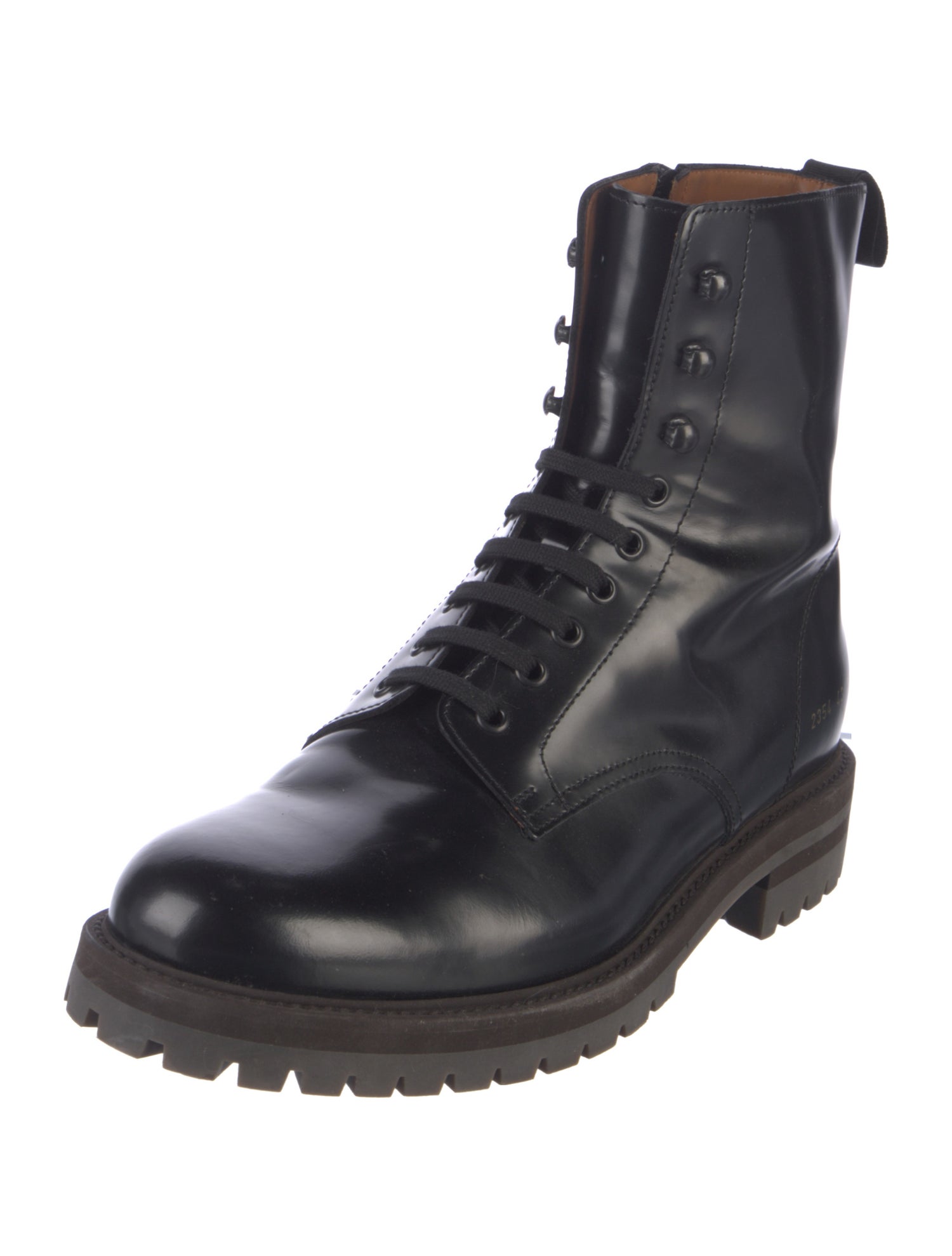 Common Projects Leather Combat Boots