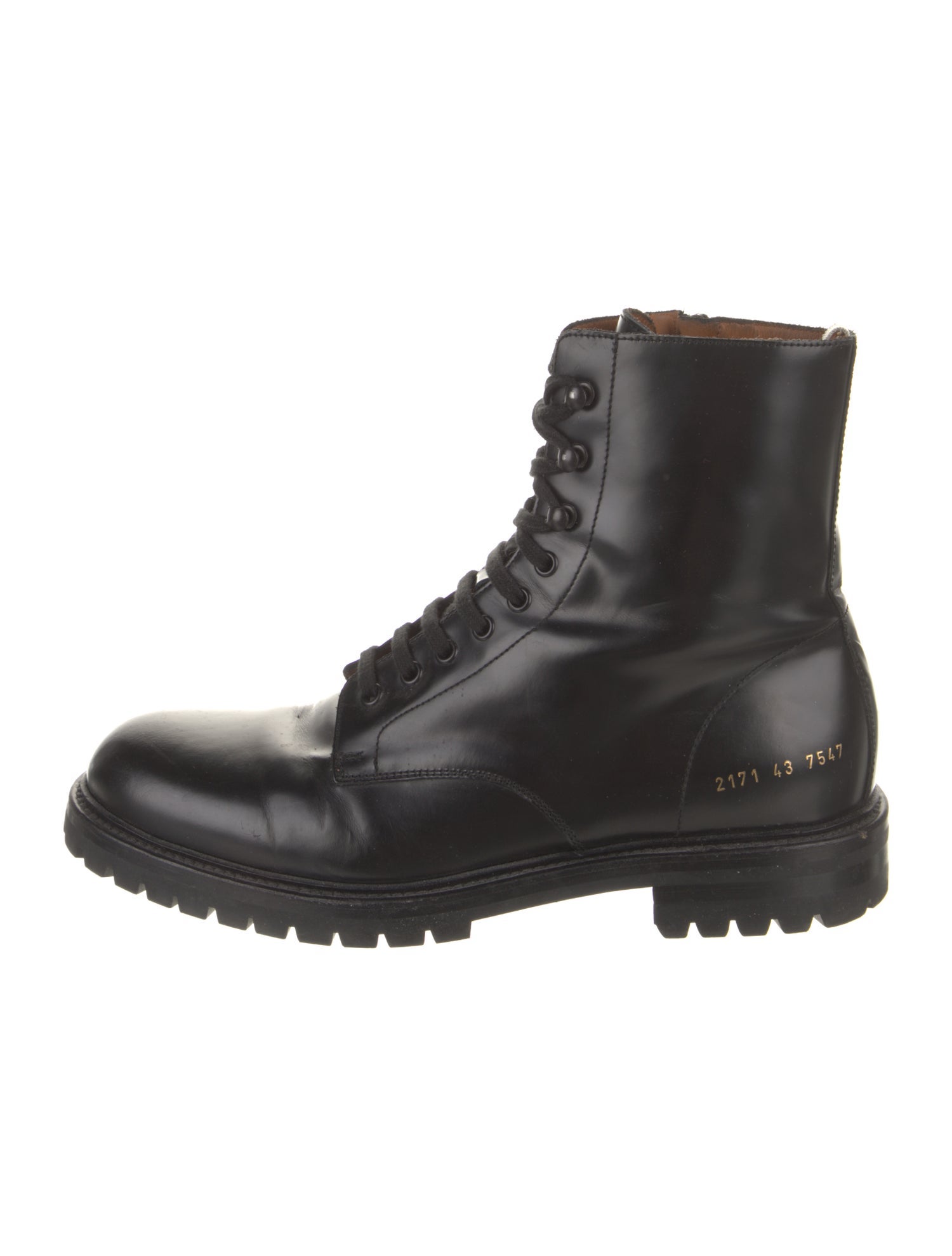 Common Projects Leather Combat Boots