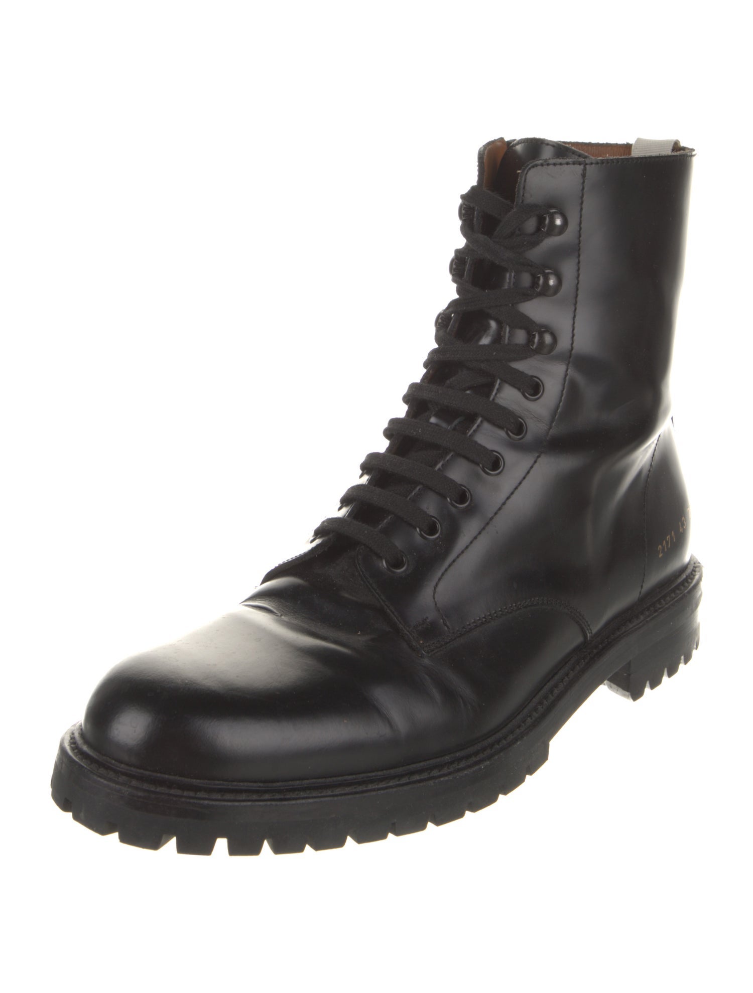 Common Projects Leather Combat Boots