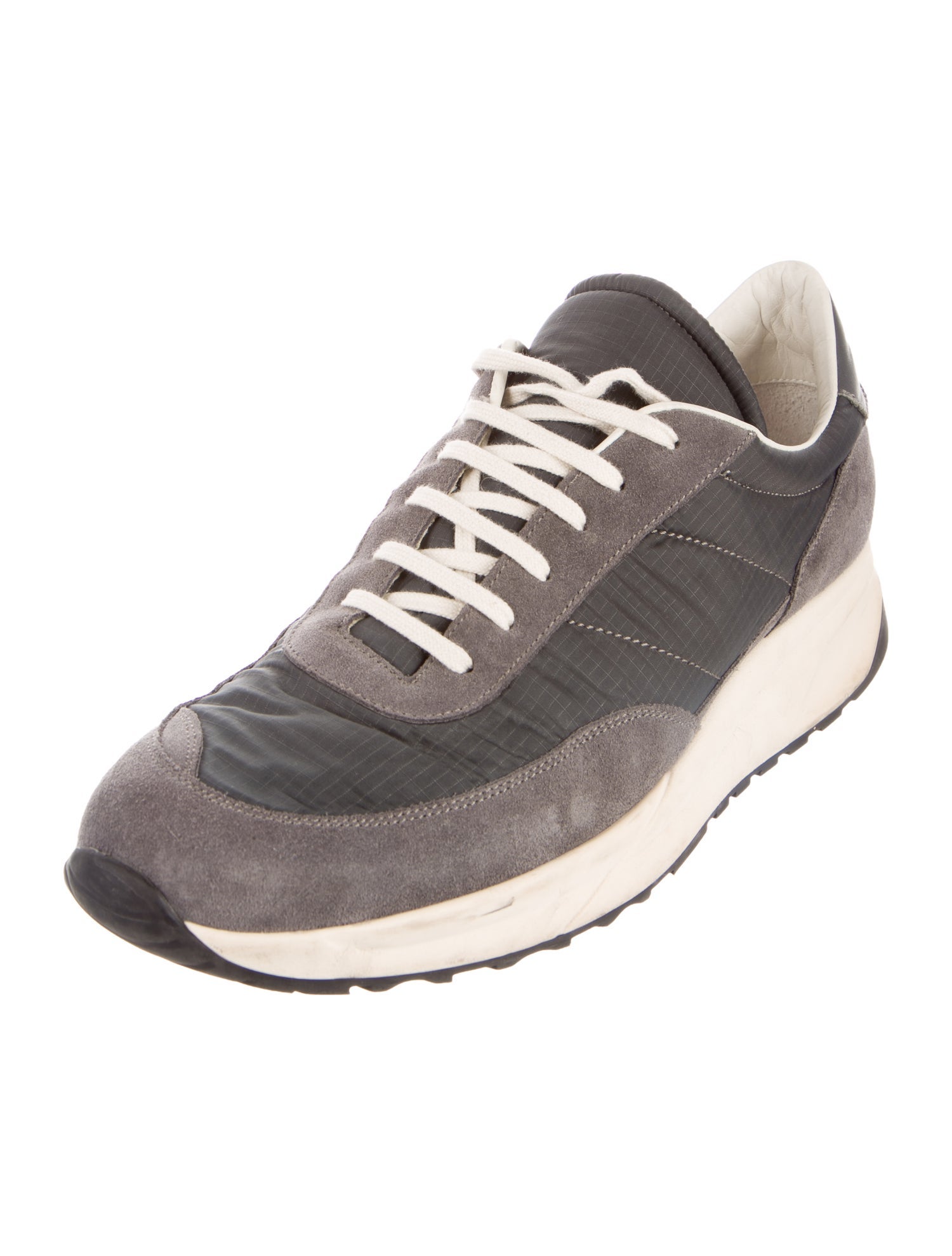 Common Projects Suede Colorblock Pattern Sneakers