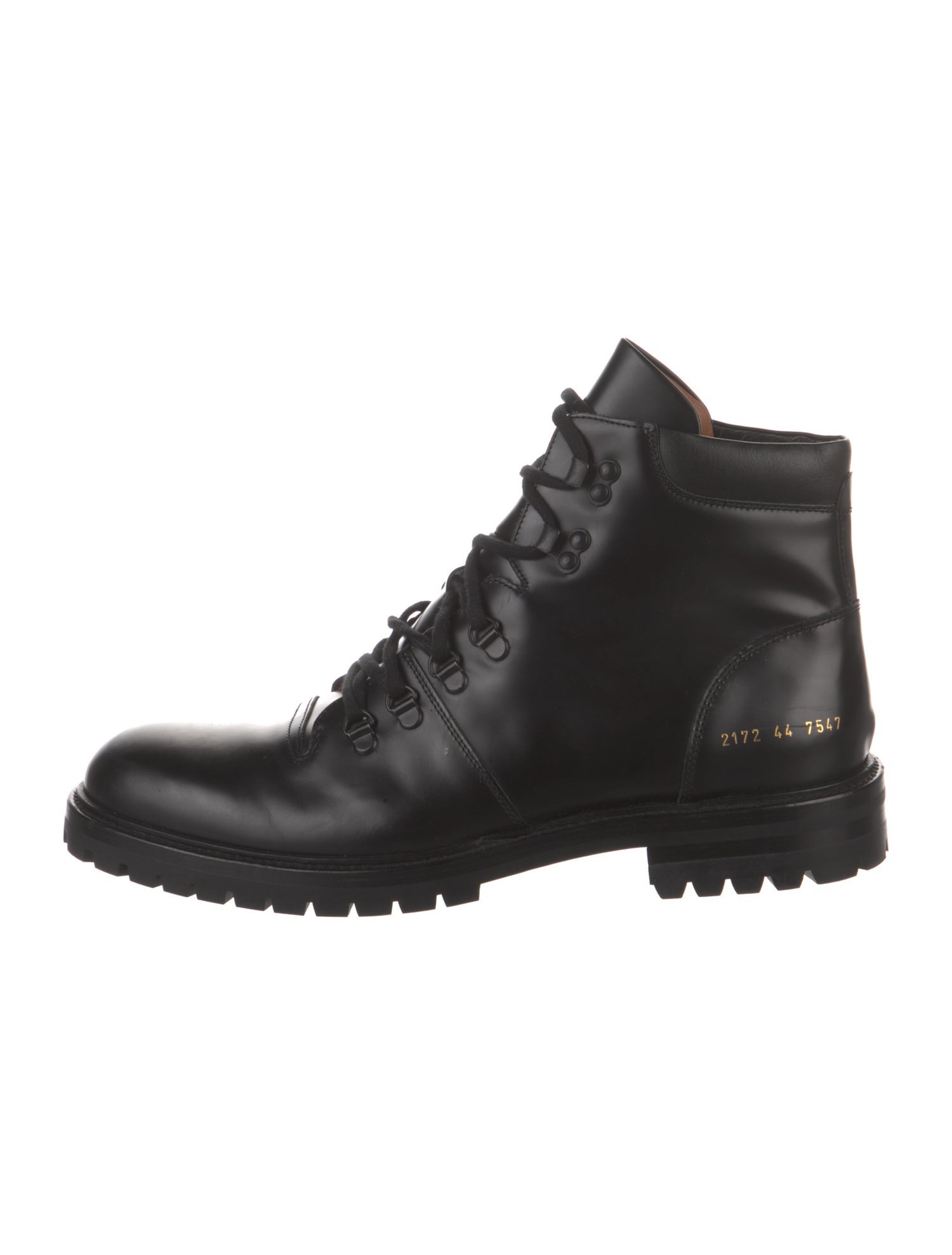 Common Projects Leather Combat Boots