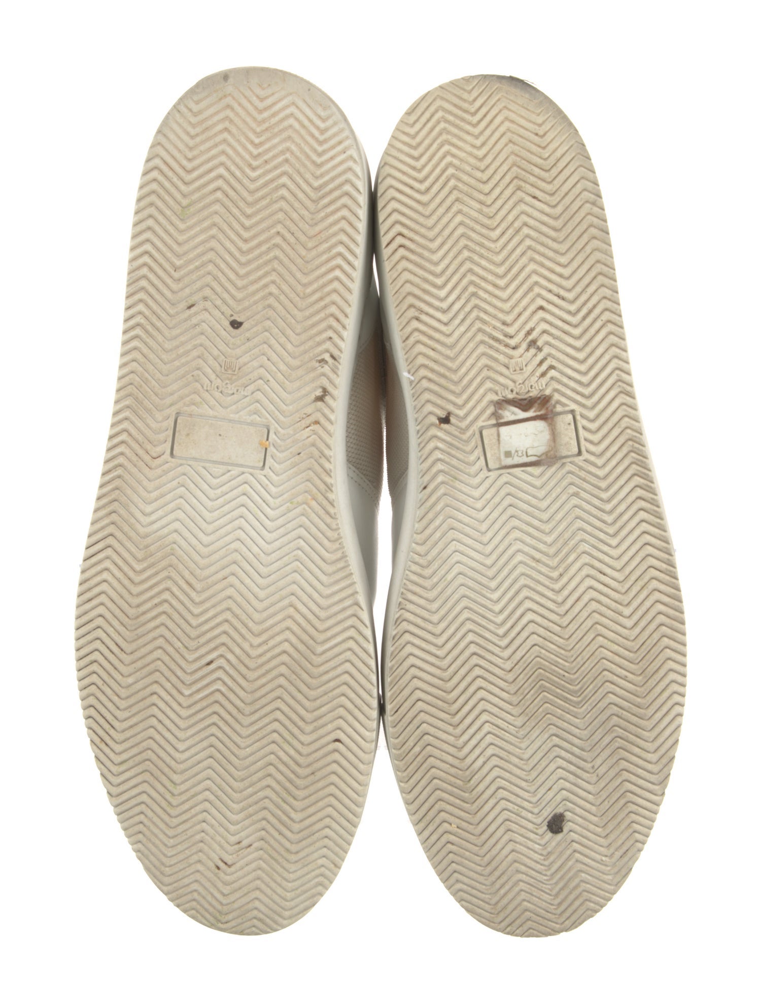 Leather Colorblock Pattern Sneakers