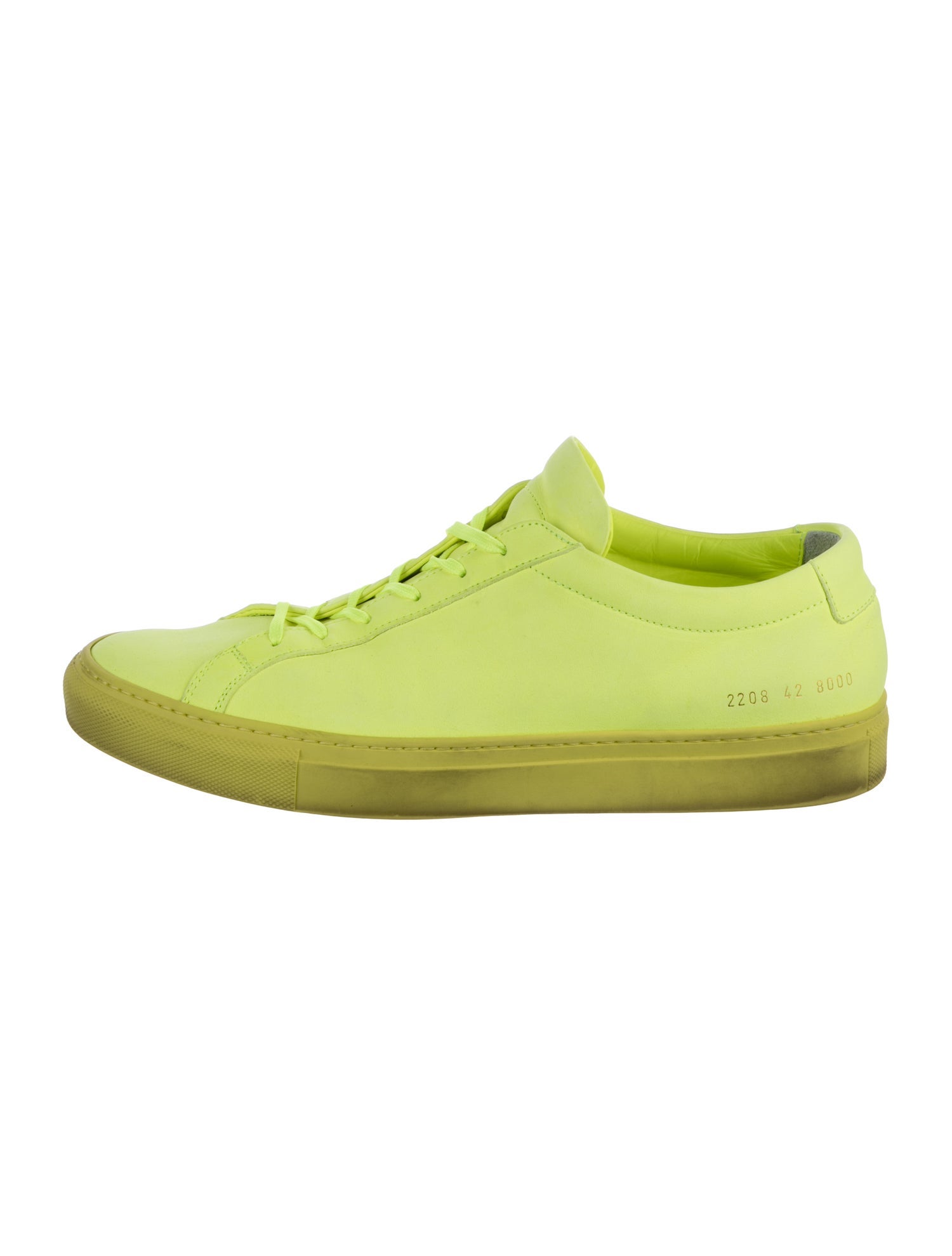 Common Projects Leather Leather Trim Embellishment Sneakers