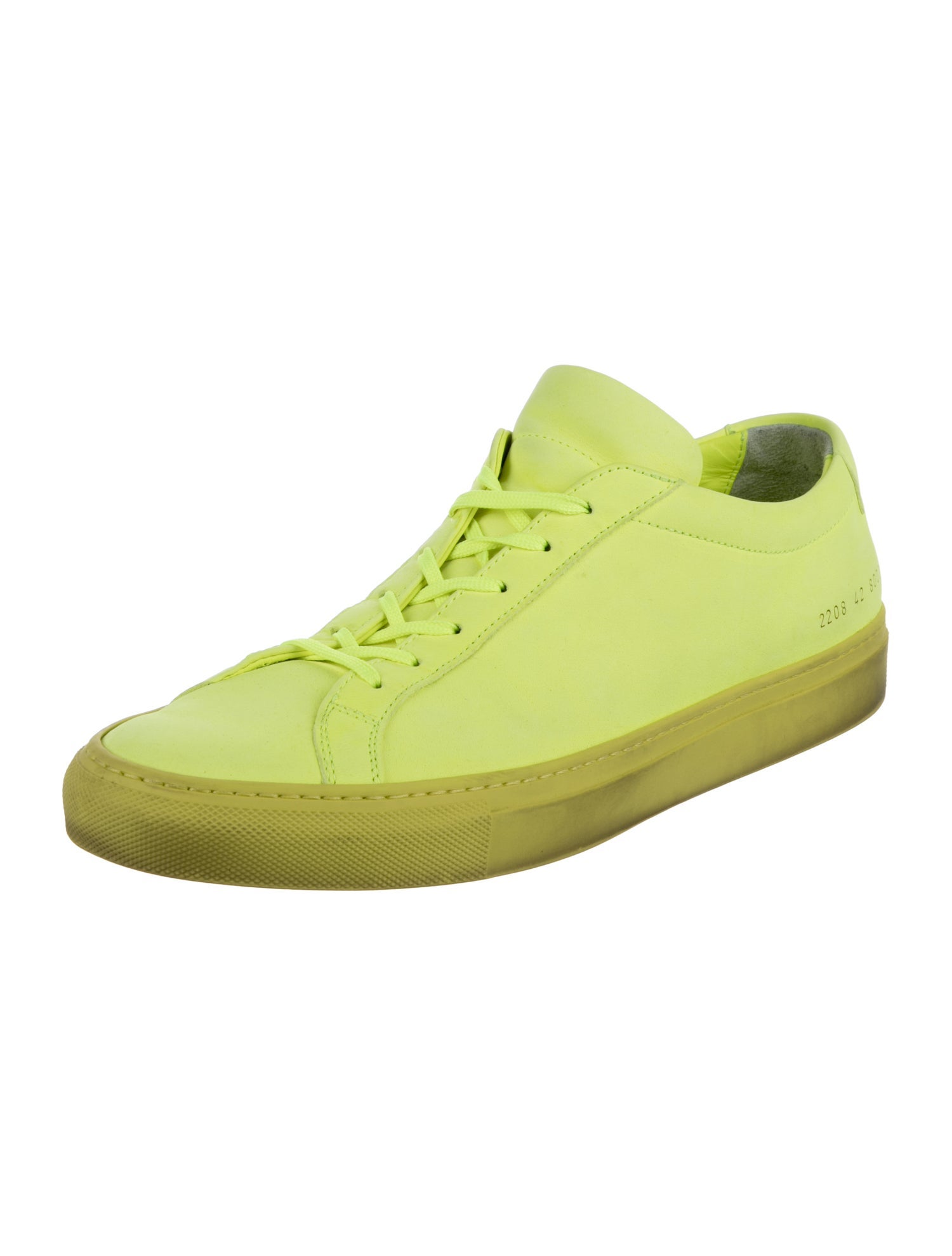 Common Projects Leather Leather Trim Embellishment Sneakers
