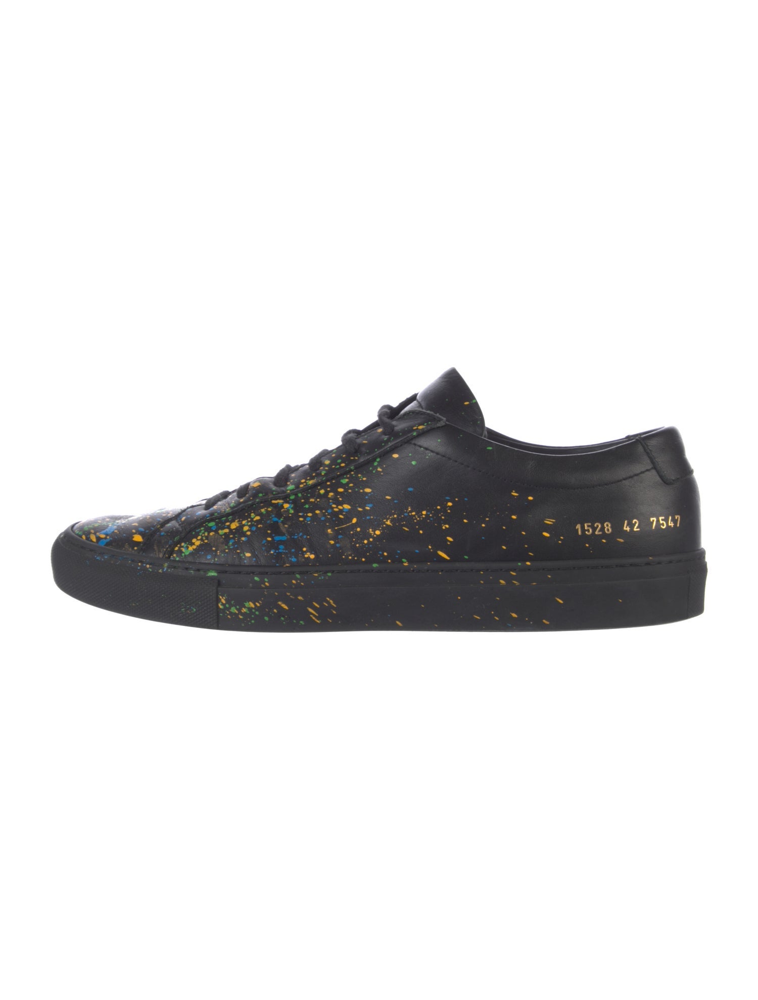 Common Projects Leather Printed Sneakers