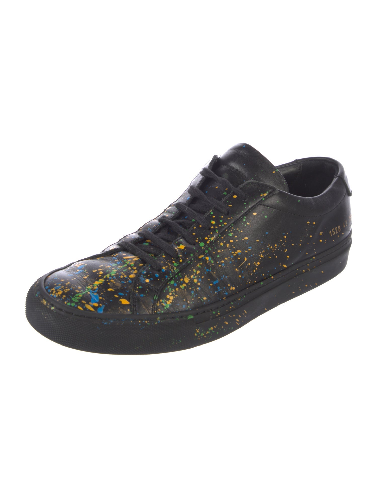 Common Projects Leather Printed Sneakers