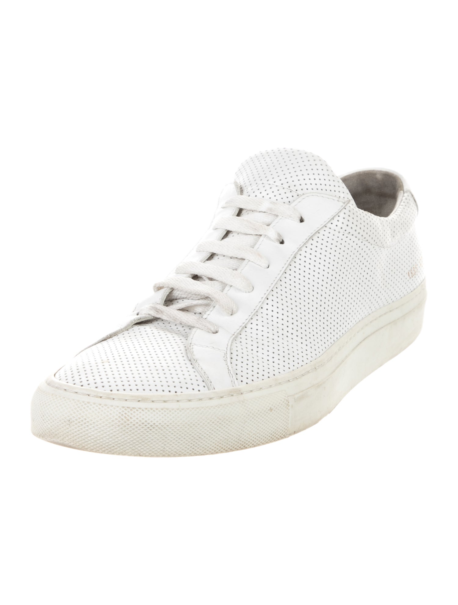 Common Projects Leather Lasercut Accents Sneakers
