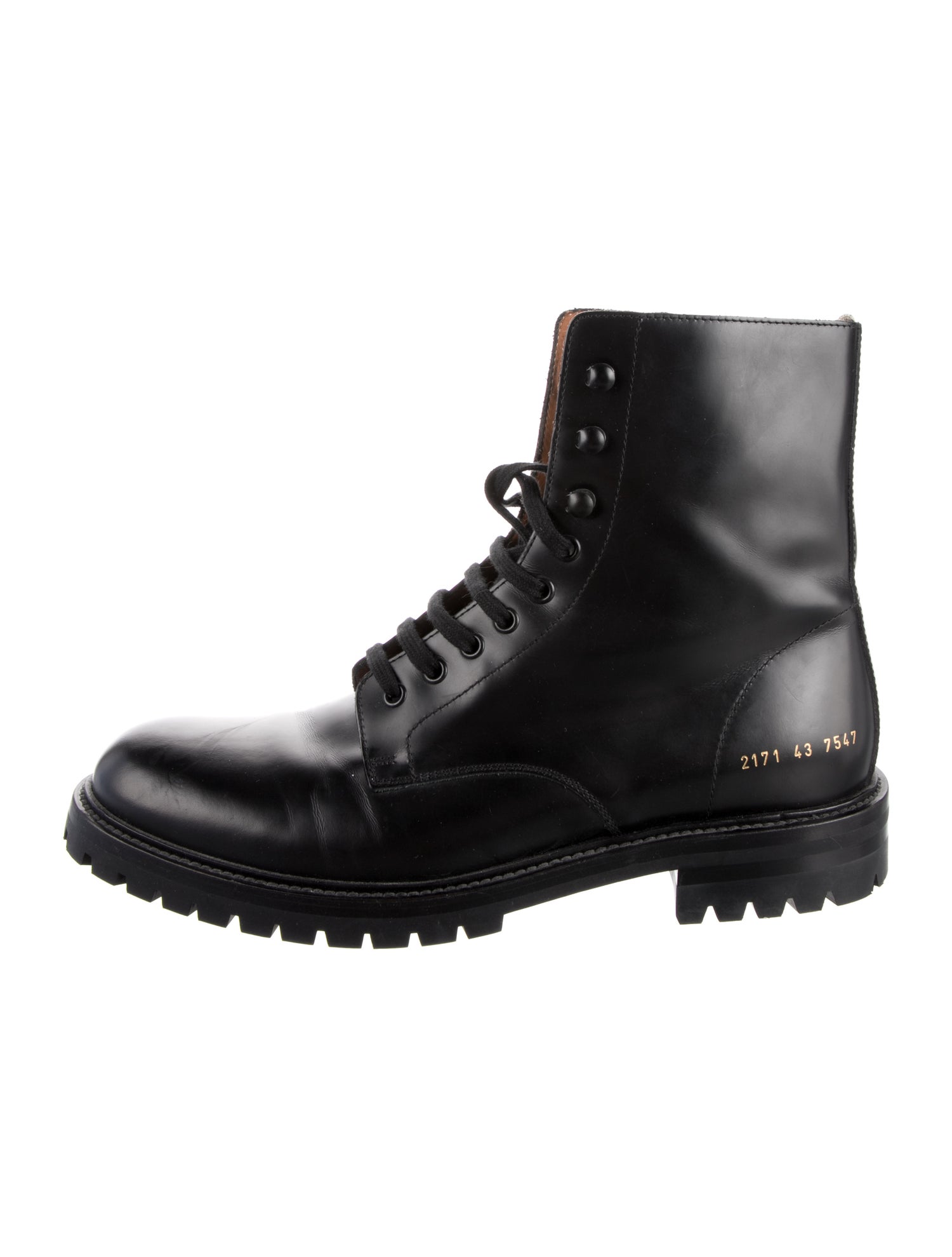 Common Projects Leather Combat Boots