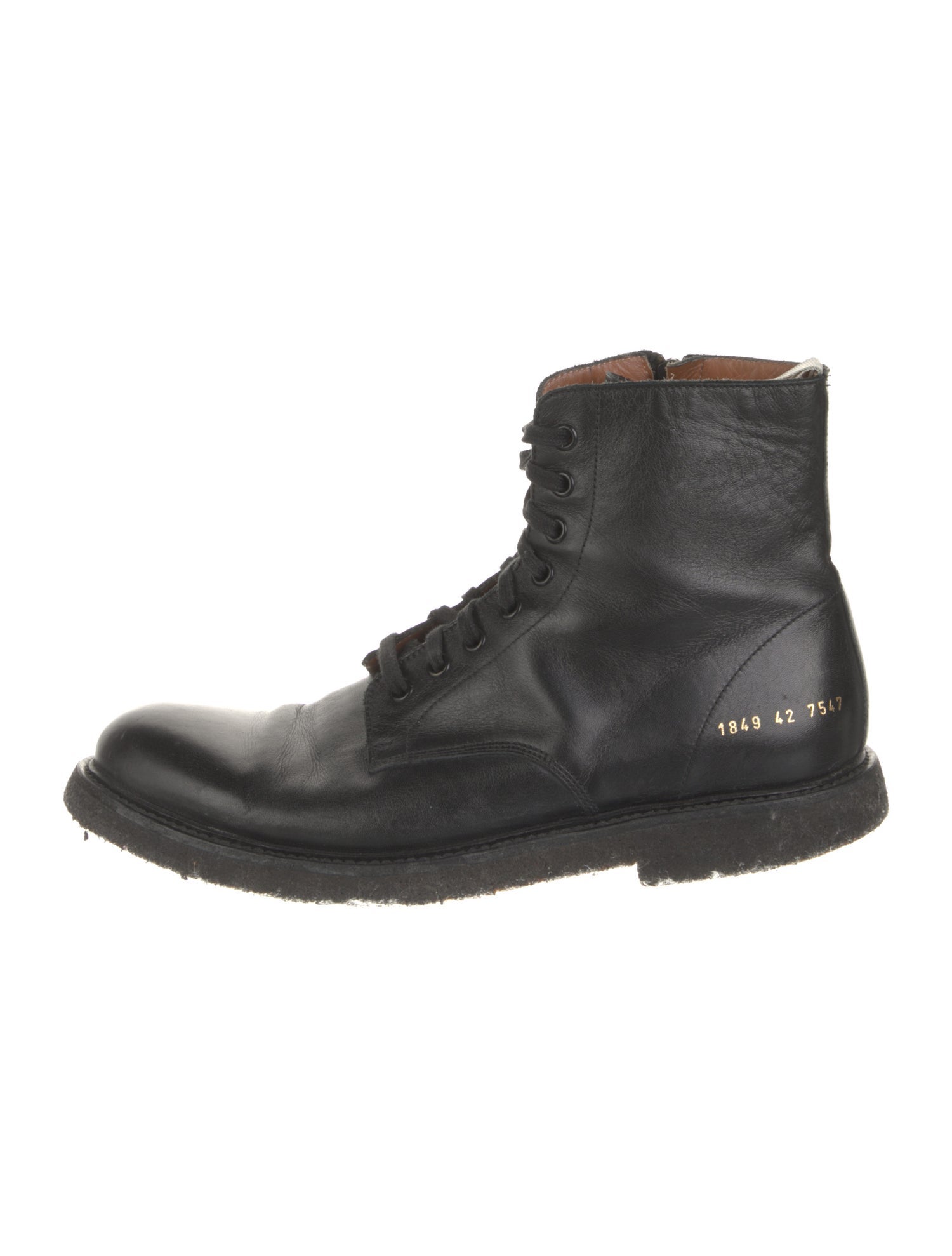 Common Projects Leather Combat Boots