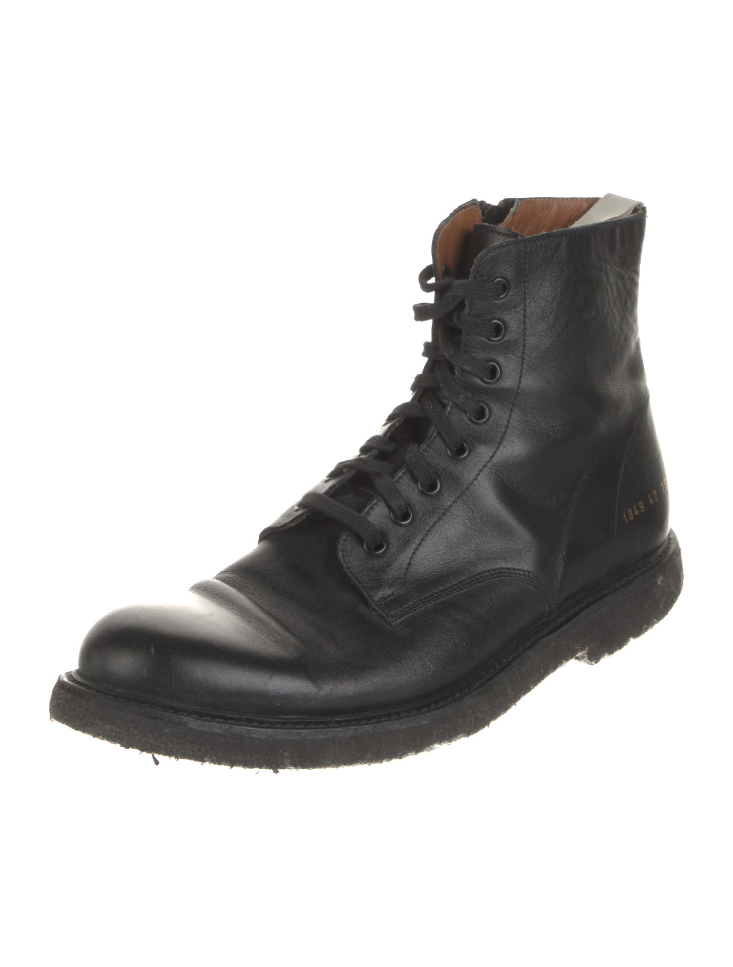 Common Projects Leather Combat Boots