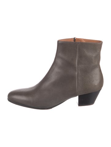 Pre-owned Common Projects Leather Boots In Gray