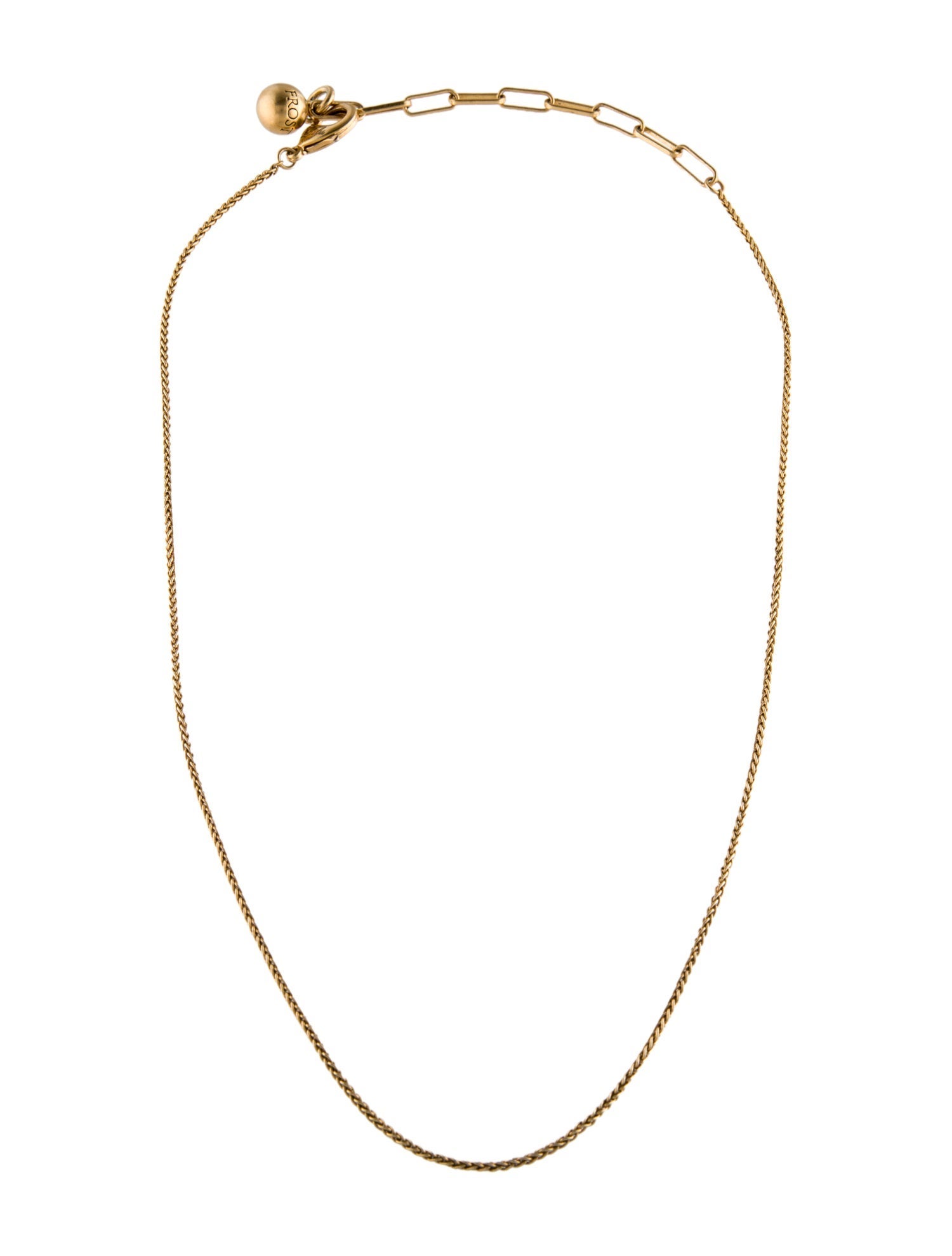 Lulu Frost Plaza MIni Cable Link Necklace