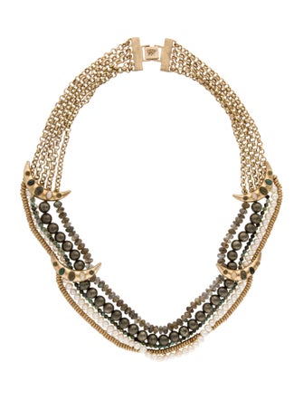 Lulu Frost Pearl & Bead Collar Necklace