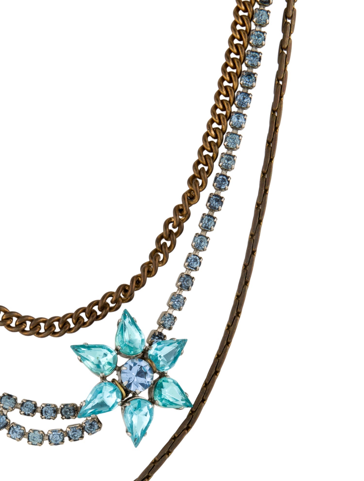 Lulu Frost Crystal Multistrand Necklace