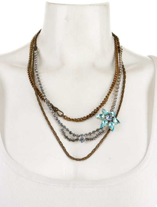 Lulu Frost Crystal Multistrand Necklace