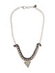 Lulu Frost Crystal & Faux Pearl Collar Necklace