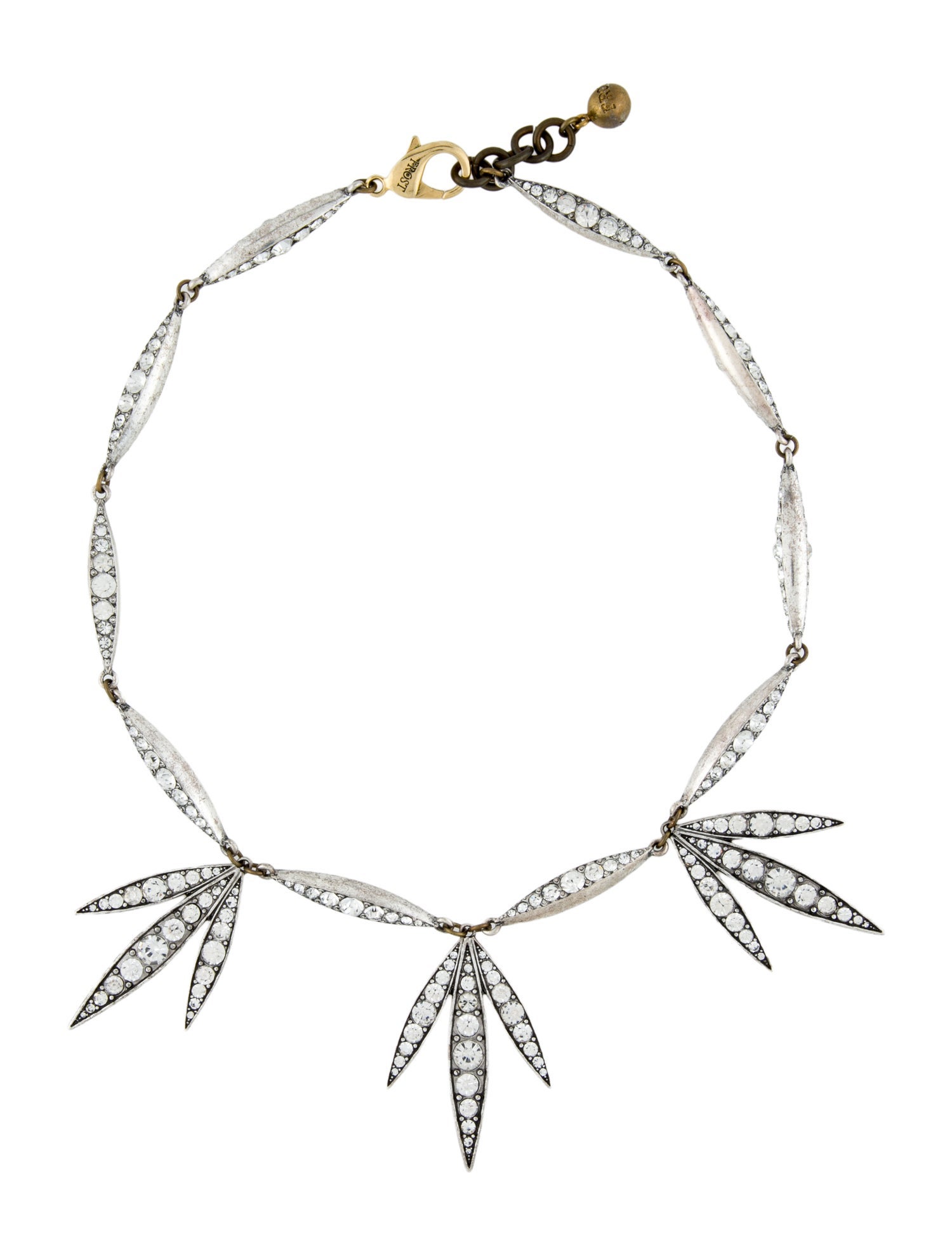 Lulu Frost Crystal Two-Tone Collar Necklace