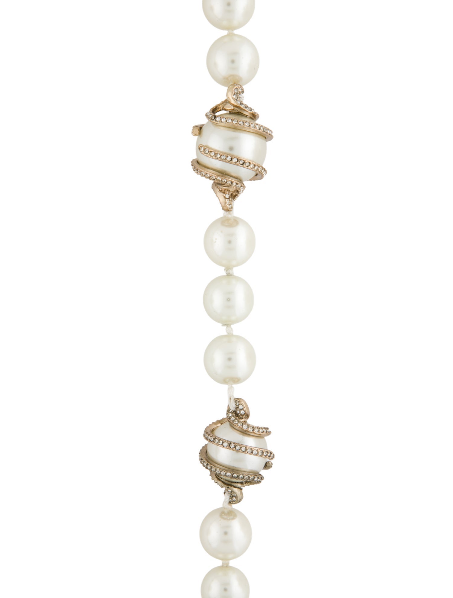 Lulu Frost Faux Pearl & Crystal Station Necklace