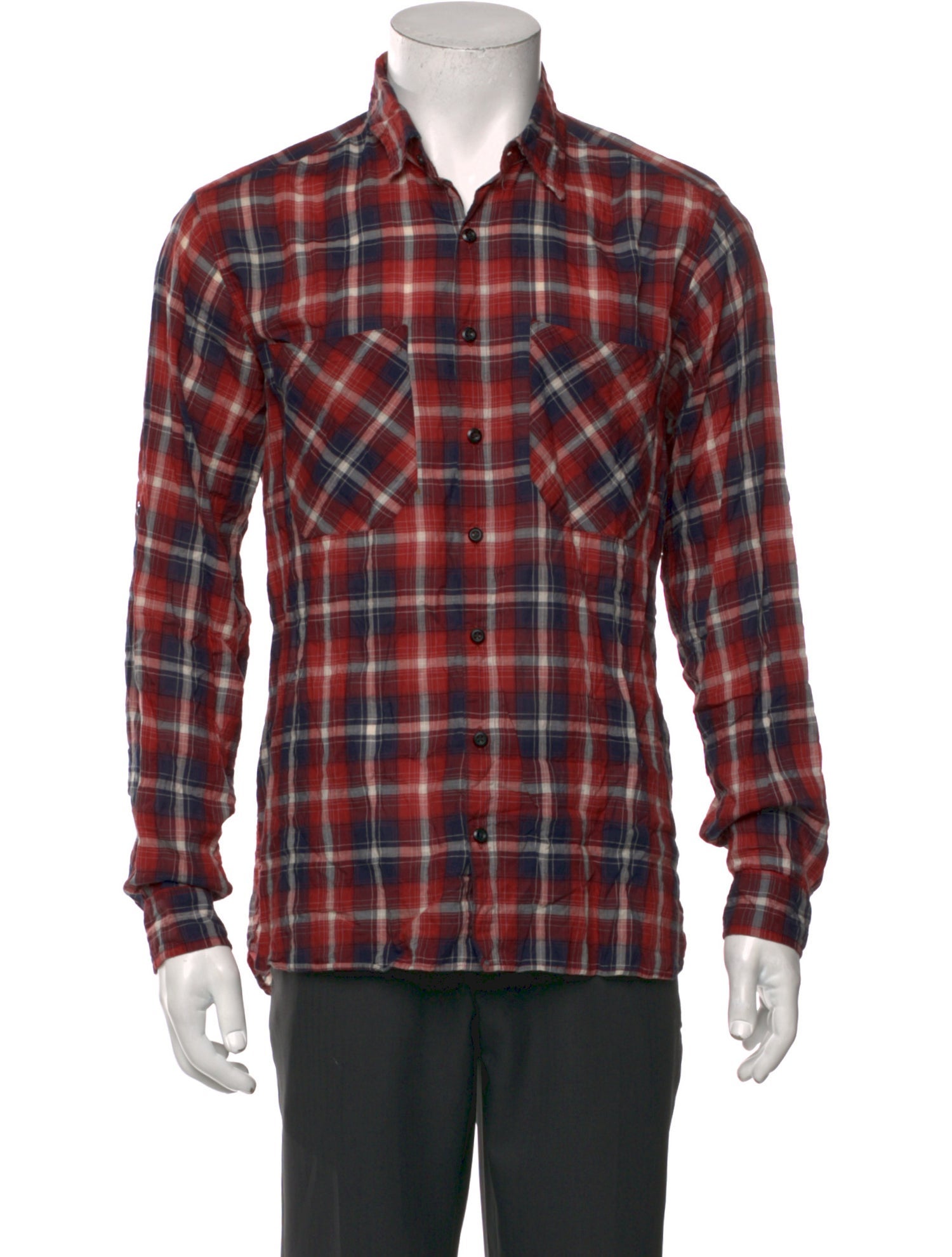 Freemans Sporting Club Plaid Print Long Sleeve Shirt