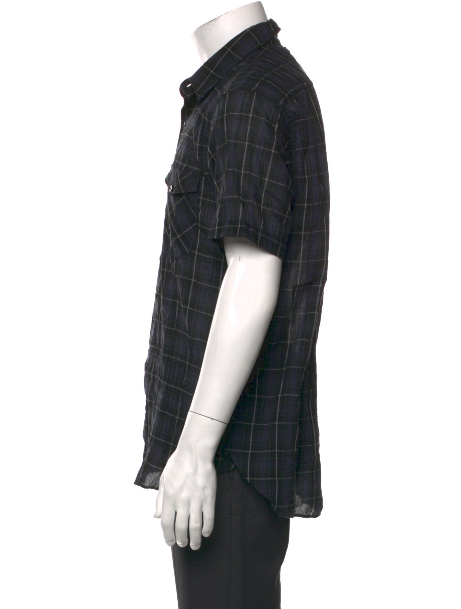 Freemans Sporting Club Plaid Print Short Sleeve Shirt