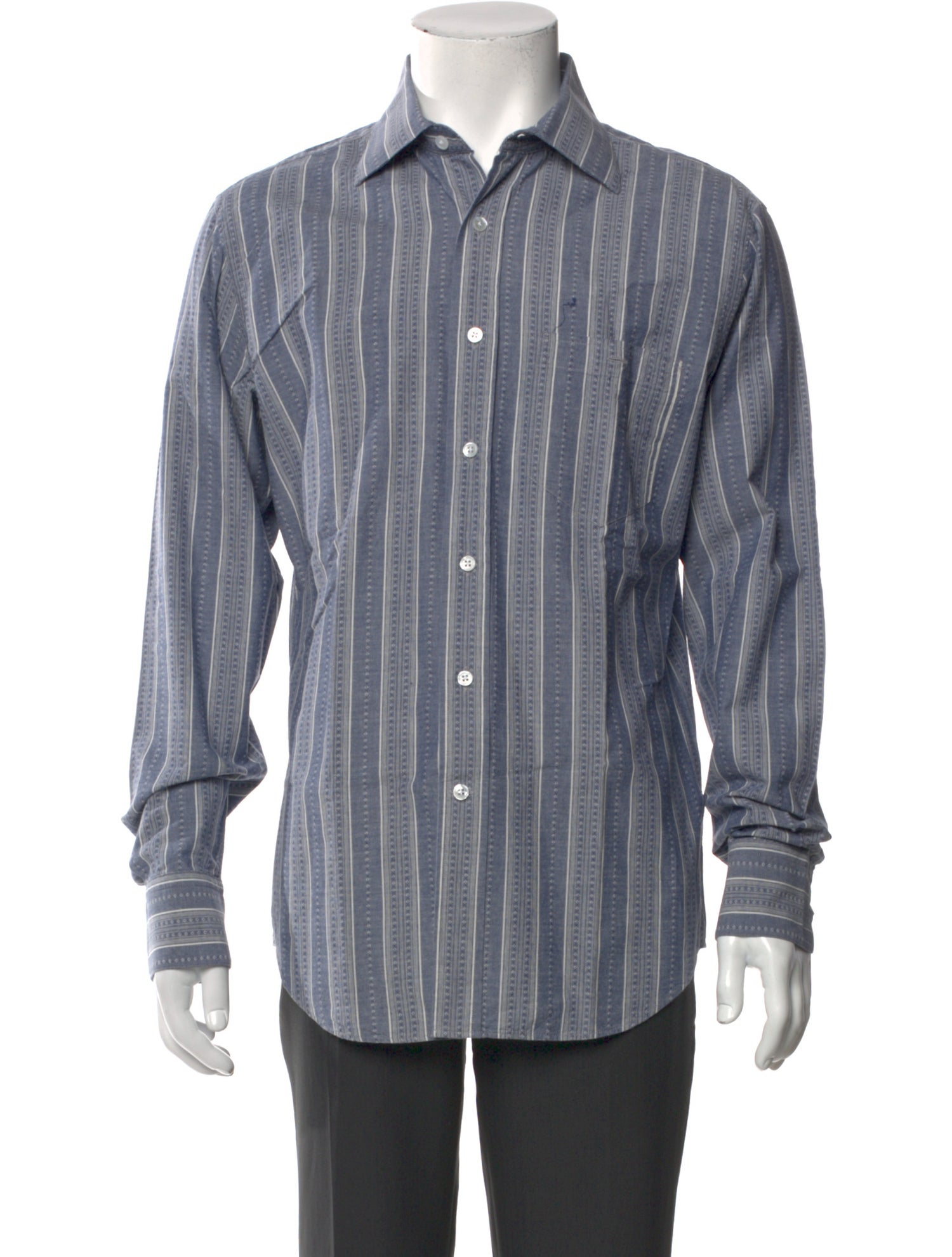 Freemans Sporting Club Striped Long Sleeve Dress Shirt