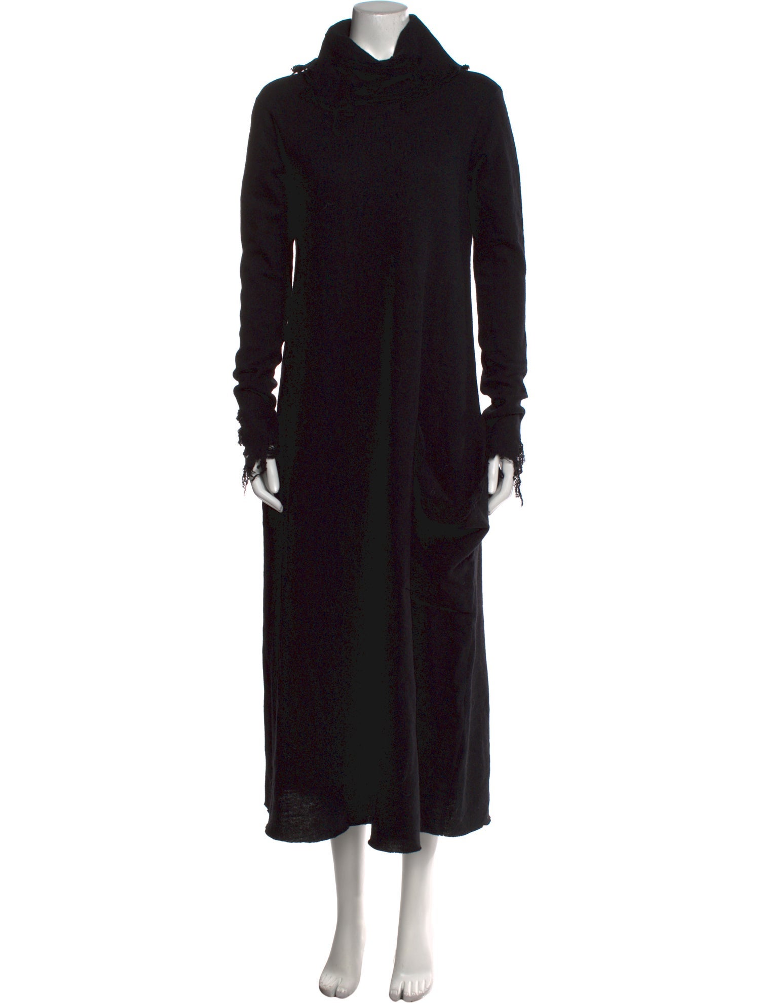 Hazel Brown Wool Long Dress