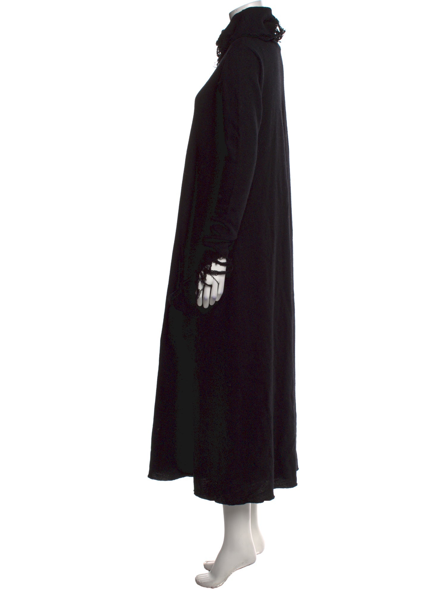 Hazel Brown Wool Long Dress