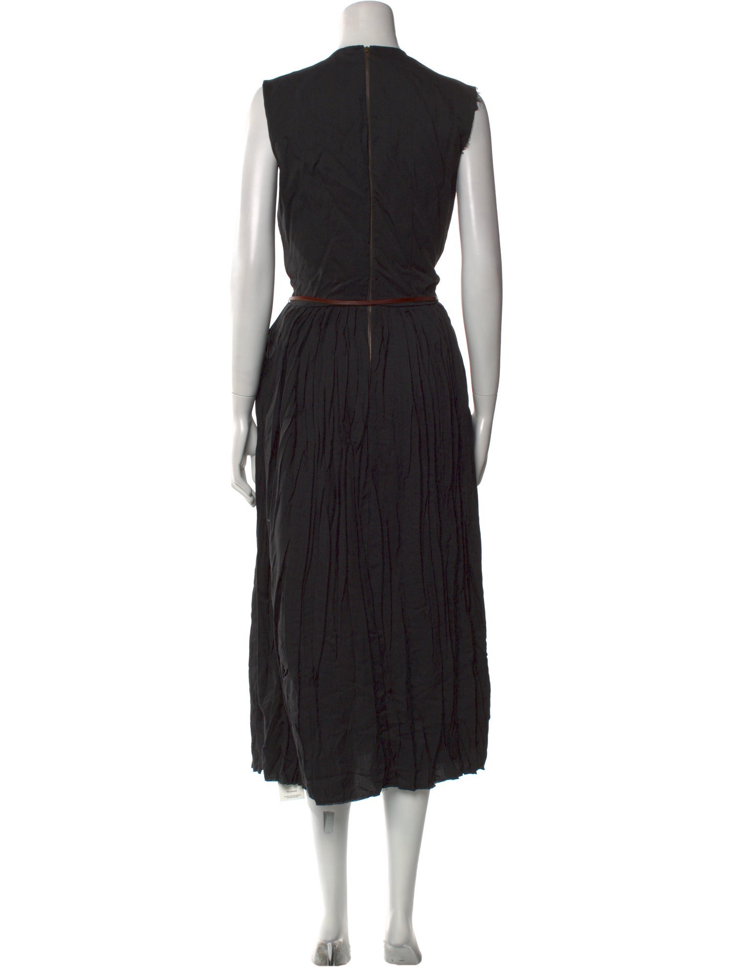 Hazel Brown Wool Long Dress