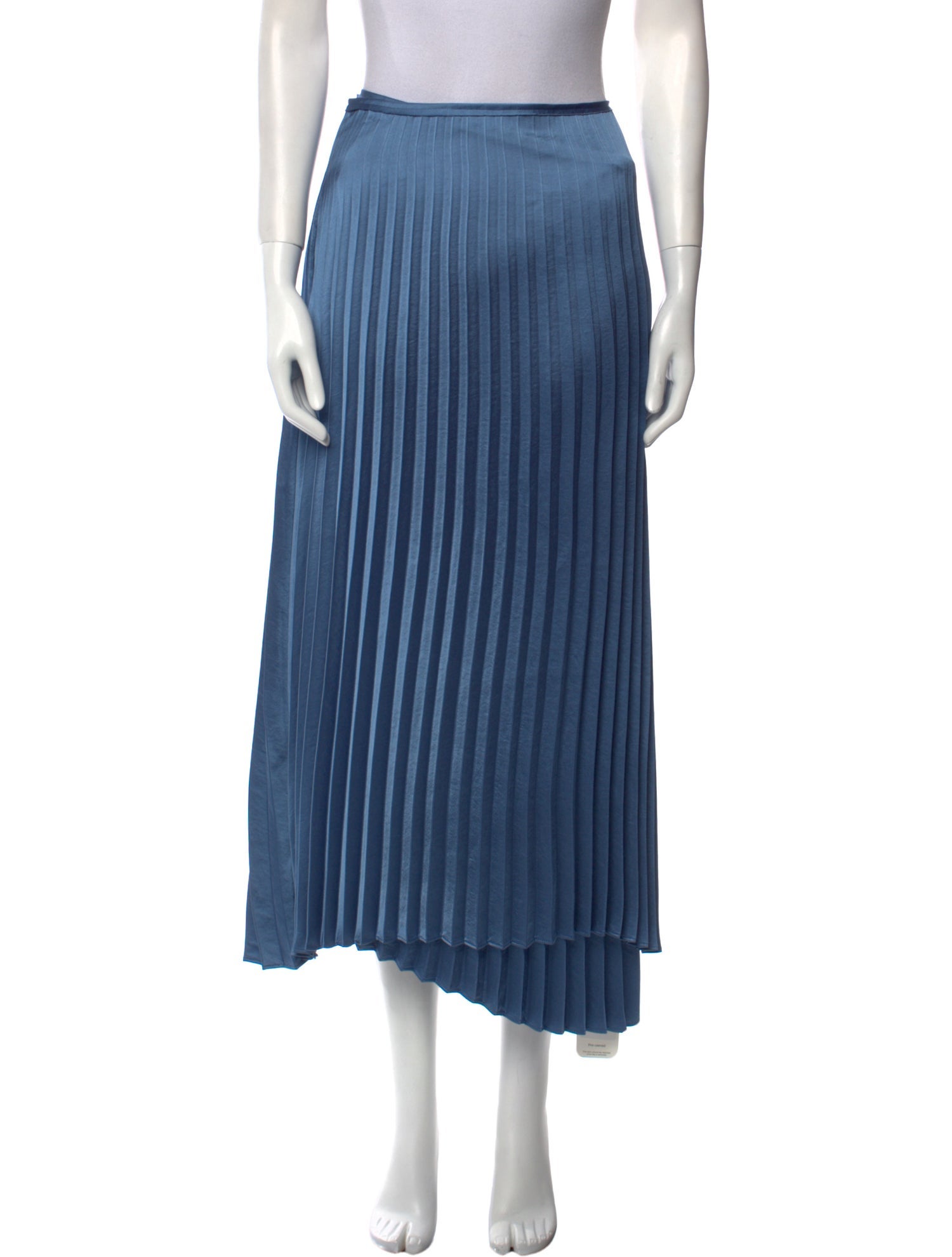 Hazel Brown Pleated Accents Midi Length Skirt