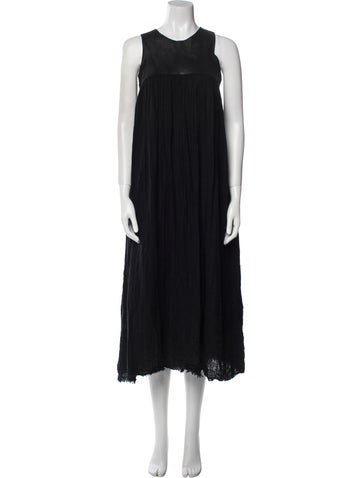 Hazel Brown Dresses Leather Long Dress XS