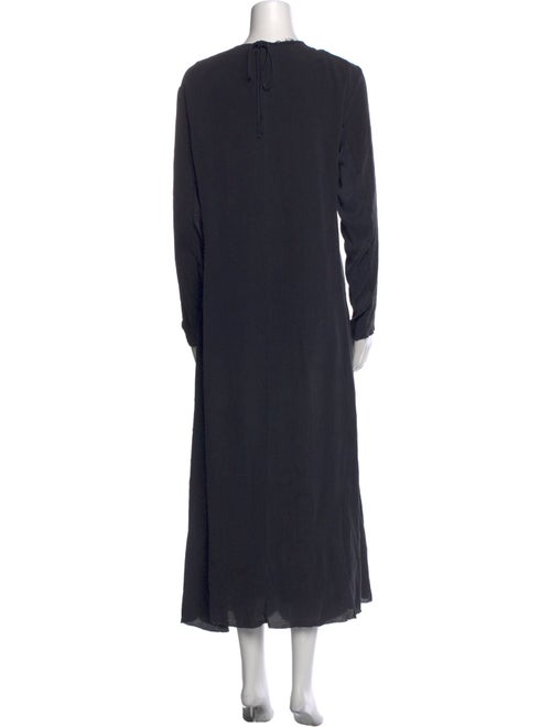 Hazel Brown Silk Midi Length Dress