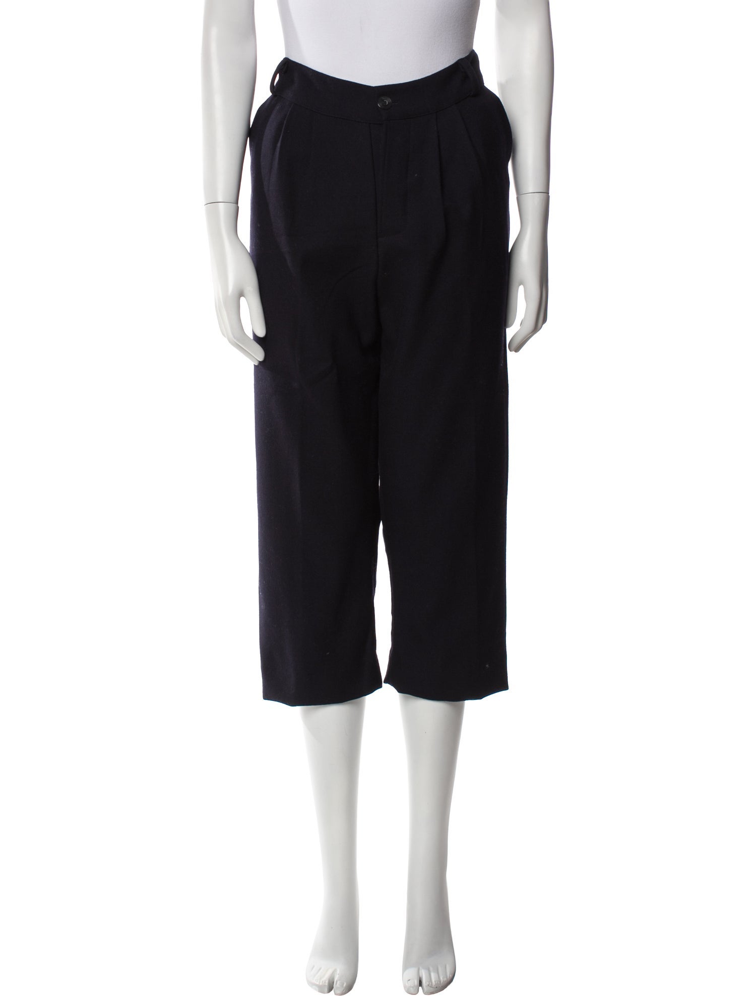 Hazel Brown Wool Straight Leg Pants