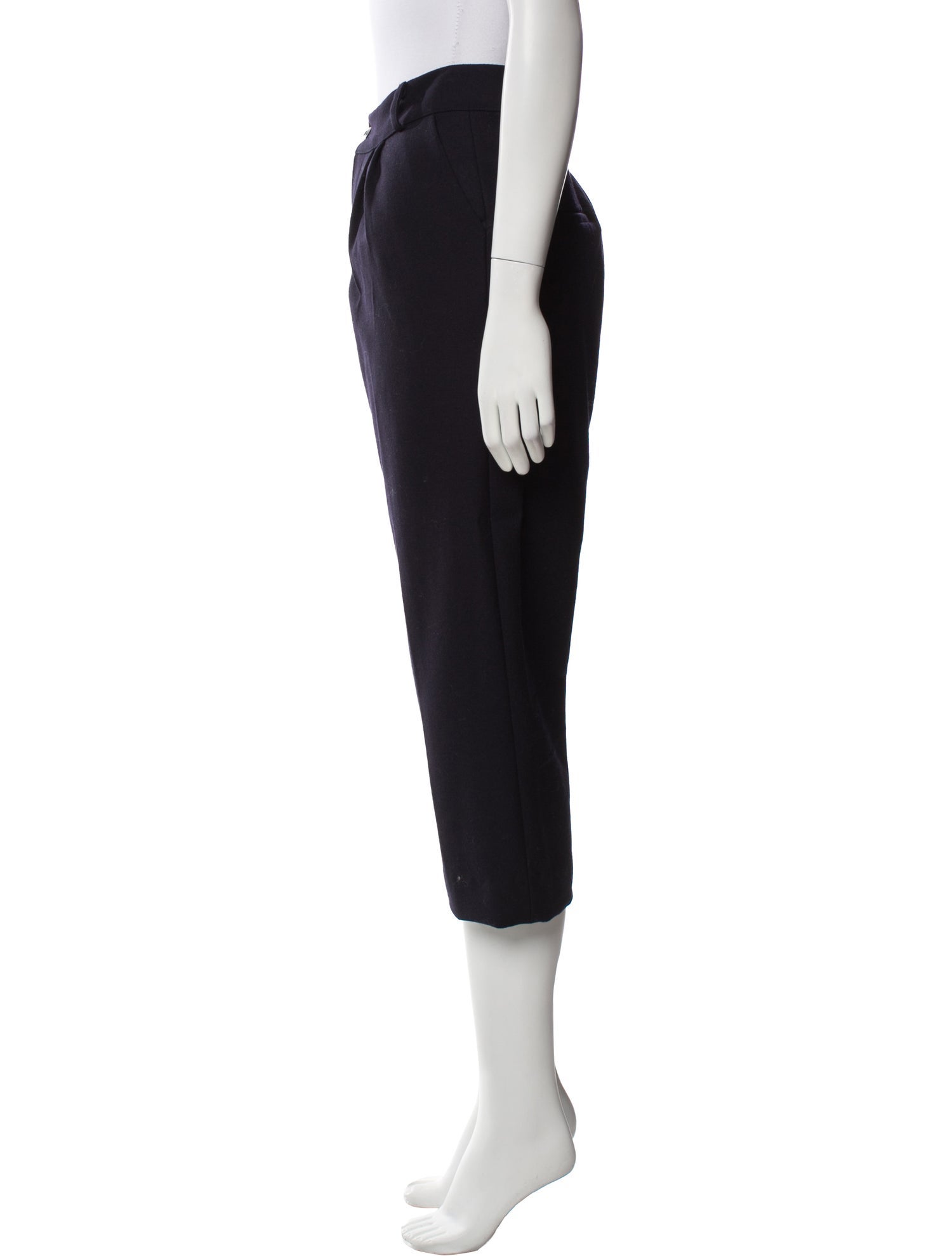 Hazel Brown Wool Straight Leg Pants