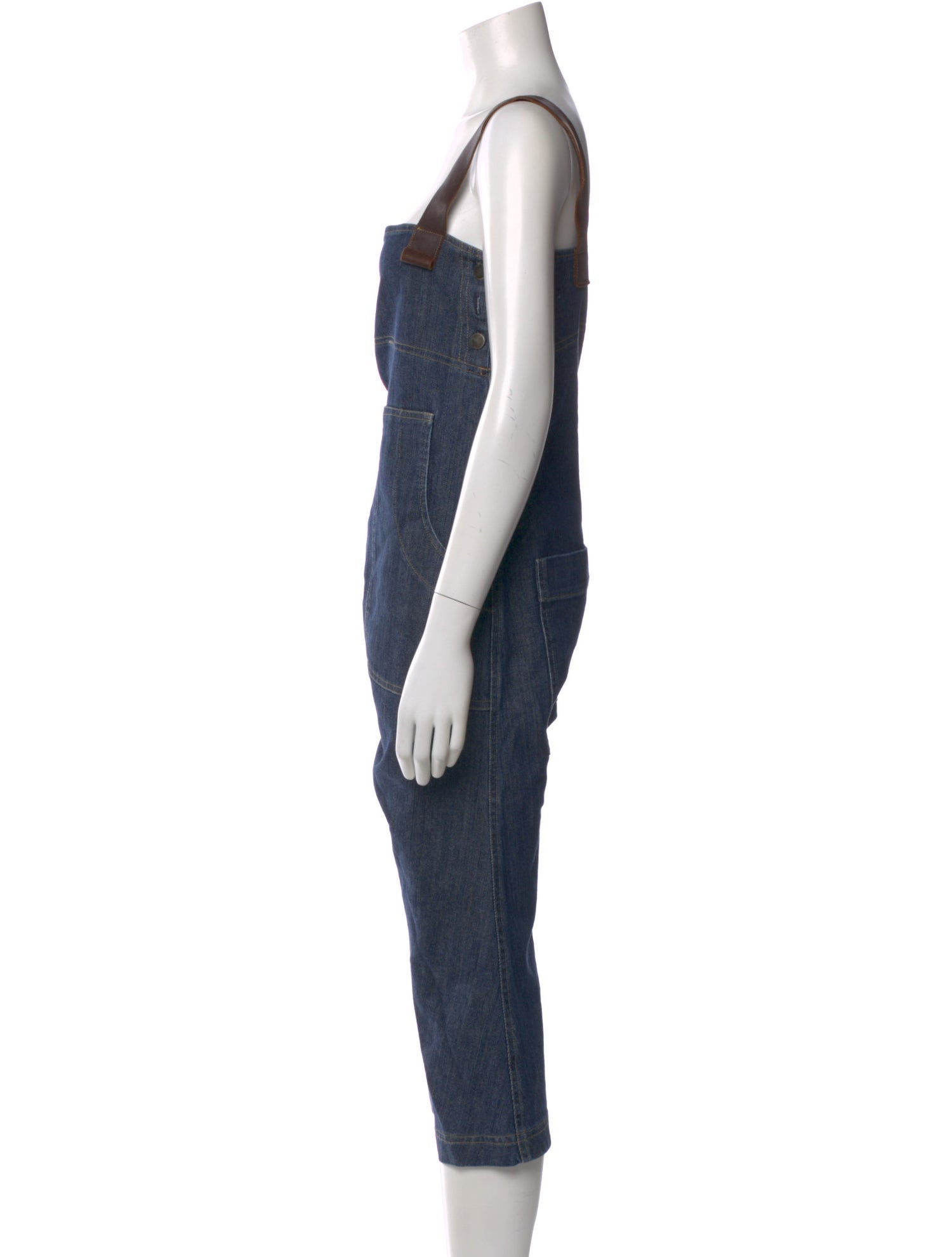 Hazel Brown Square Neckline Jumpsuit